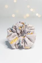 Load image into Gallery viewer, Beige Floral Scrunchie
