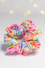 Load image into Gallery viewer, Rainbow Watercolor Scrunchie
