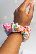 Load image into Gallery viewer, Rainbow Watercolor Scrunchie
