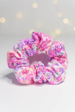 Load image into Gallery viewer, Pink/Purple Floral Scrunchie
